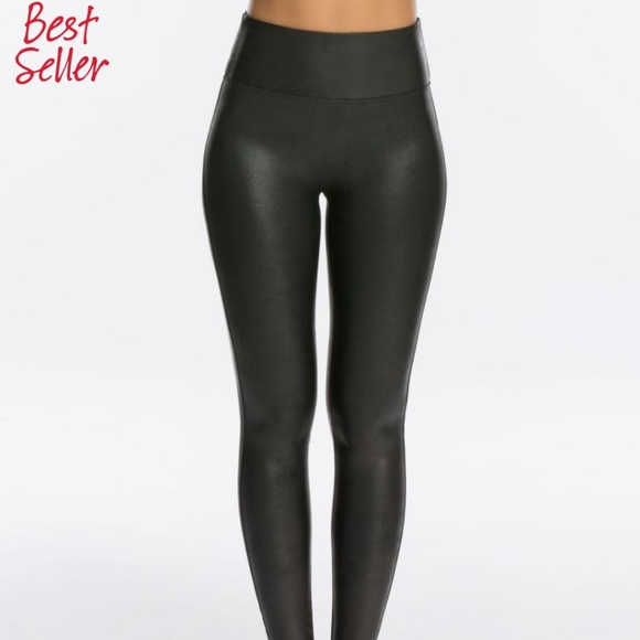 NWT Spanx Faux Leather Leggings - Picture 1 of 4